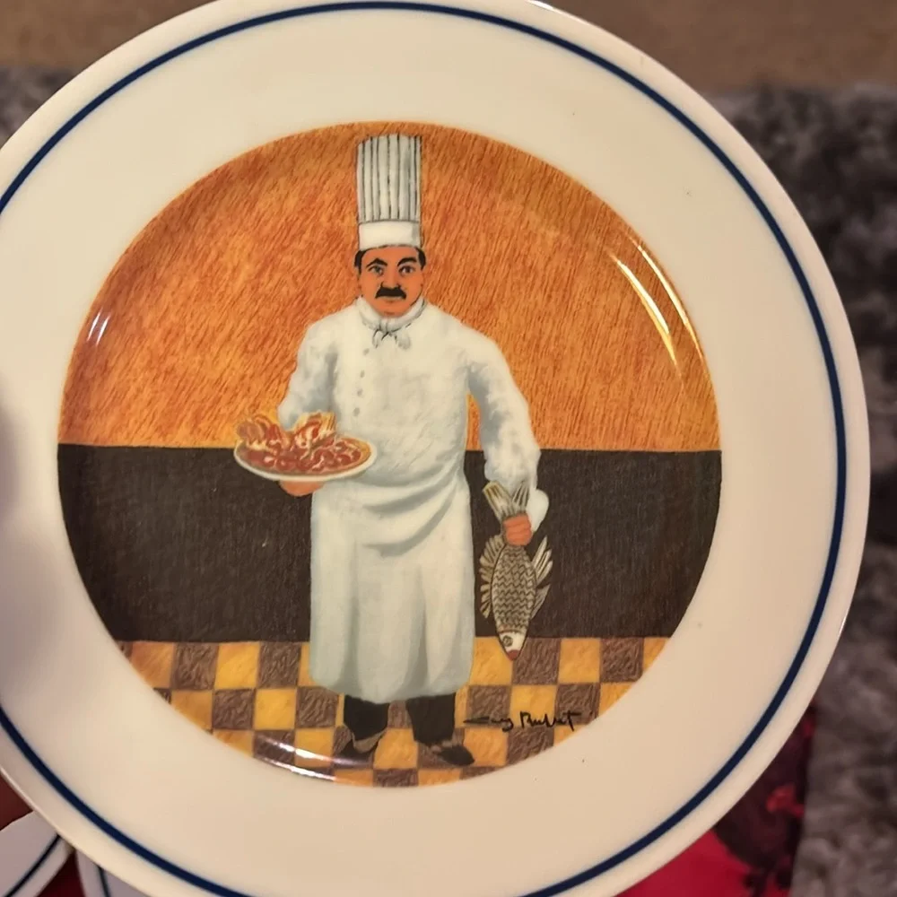 Williams Sonoma Chef Series 7 7/8 salad/dessert Plate. Set of 6.